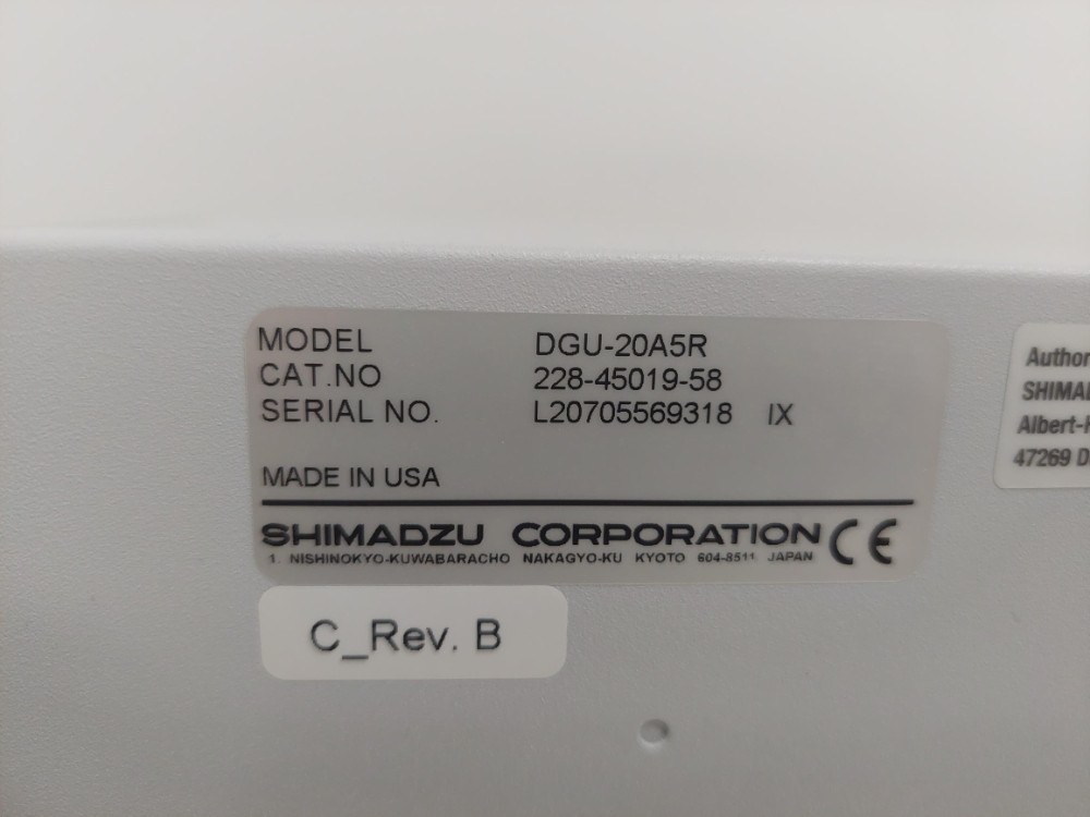 Image of Shimadzu DGU-20A5R HPLC degasser